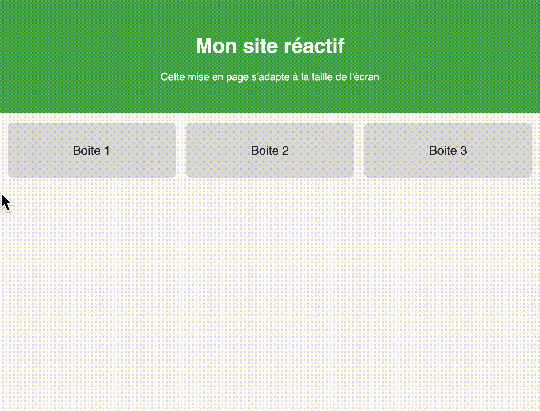 css intro exemple reactif