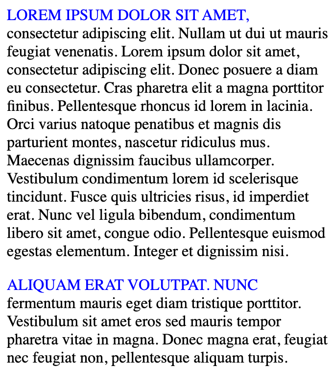 css selecteur pseudo element first line