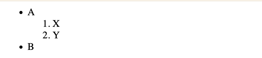 html base ol dans li