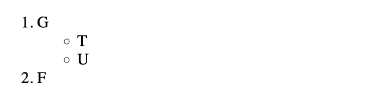 html base ul dans ol